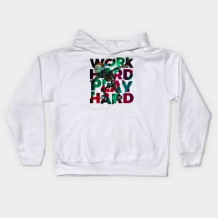 Work Hard Play Hard Kids Hoodie